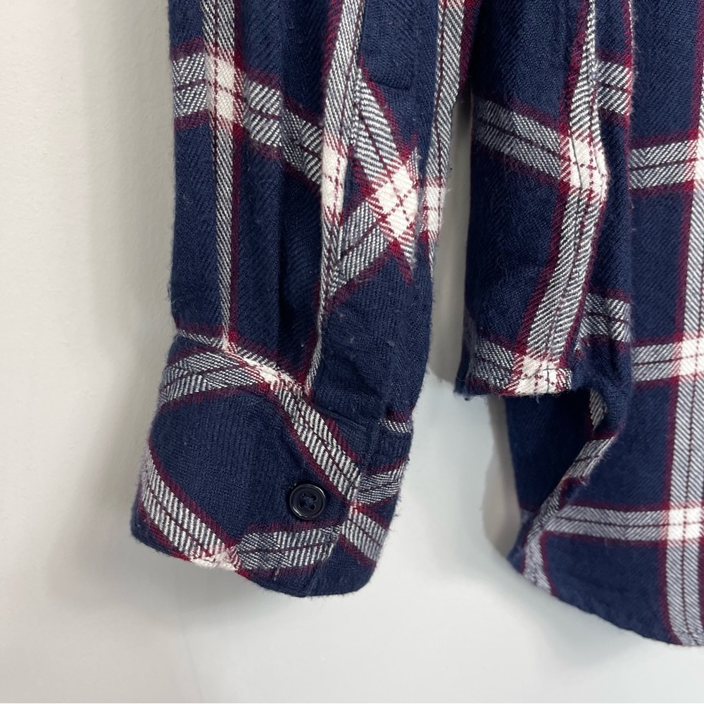 Rails Women's Hunter Shirt Nightfall / White XS Plaid Check Button Blouse Top - Picture 10 of 16